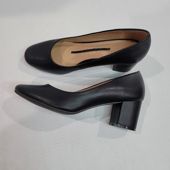 New Directions Morgan Black round Toe Heels Size 9.5 - Picture 5 of 12